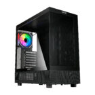 La DANUBE SAVA H400 es una caja gaming de alta calidad que destaca por su amplio espacio interno, perfecto para albergar componentes de alto rendimiento. Con capacidad para tarjetas gráficas de hasta 410 mm de longitud y una altura máxima de refrigeración de la CPU de 180 mm, esta caja te brinda la libertad de elegir los componentes más potentes del mercado.