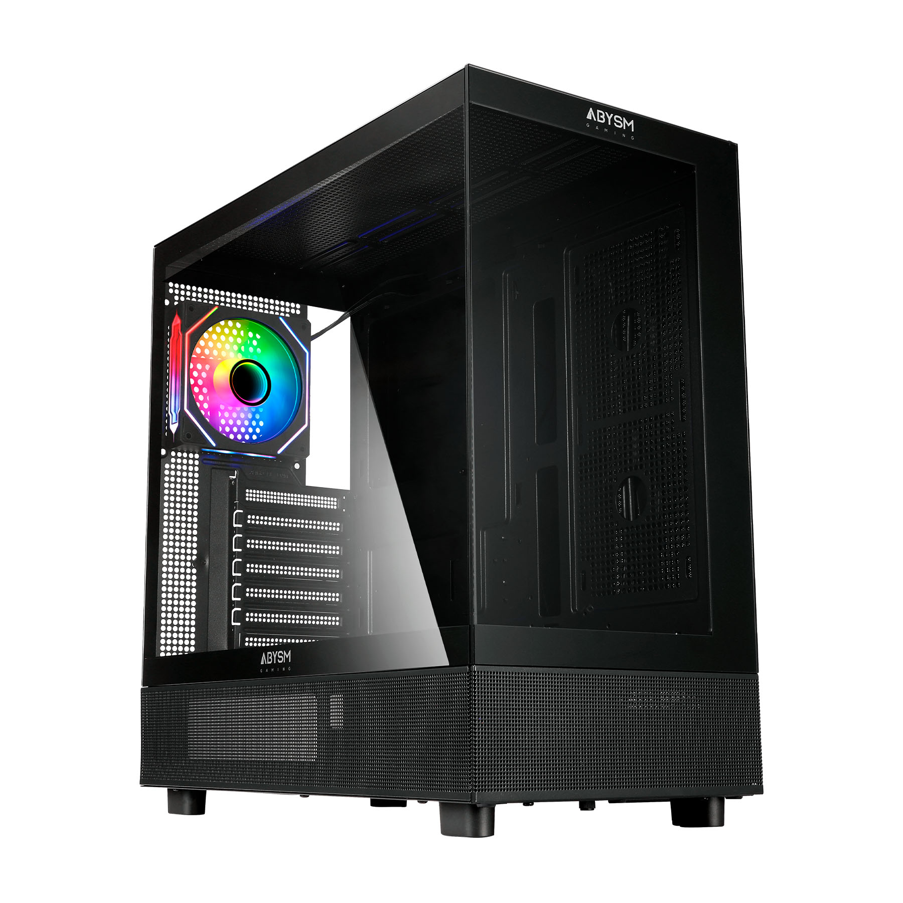 ATX-DANUBE-SAVA-H400-Black-AB123014-a La DANUBE SAVA H400 es una caja gaming de alta calidad que destaca por su amplio espacio interno, perfecto para albergar componentes de alto rendimiento. Con capacidad para tarjetas gráficas de hasta 410 mm de longitud y una altura máxima de refrigeración de la CPU de 180 mm, esta caja te brinda la libertad de elegir los componentes más potentes del mercado.