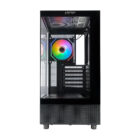 La DANUBE SAVA H400 es una caja gaming de alta calidad que destaca por su amplio espacio interno, perfecto para albergar componentes de alto rendimiento. Con capacidad para tarjetas gráficas de hasta 410 mm de longitud y una altura máxima de refrigeración de la CPU de 180 mm, esta caja te brinda la libertad de elegir los componentes más potentes del mercado.