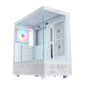 La DANUBE SAVA H400 es una caja gaming de alta calidad que destaca por su amplio espacio interno, perfecto para albergar componentes de alto rendimiento. Con capacidad para tarjetas gráficas de hasta 410 mm de longitud y una altura máxima de refrigeración de la CPU de 180 mm, esta caja te brinda la libertad de elegir los componentes más potentes del mercado.
