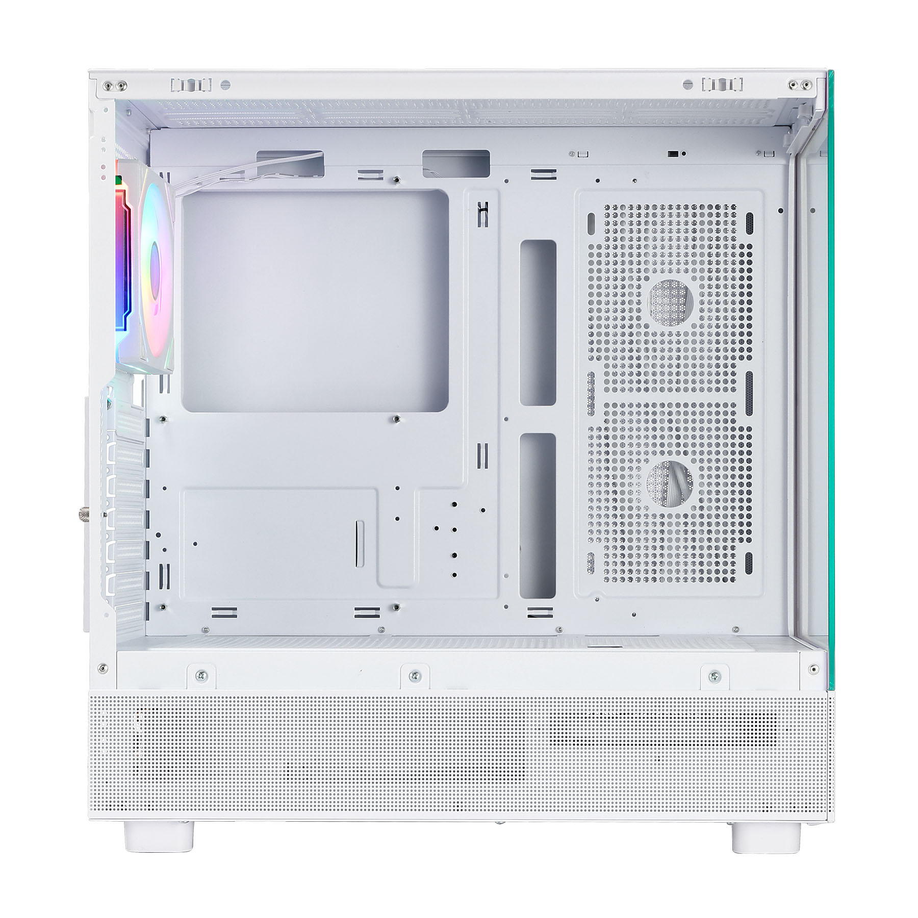 La DANUBE SAVA H400 es una caja gaming de alta calidad que destaca por su amplio espacio interno, perfecto para albergar componentes de alto rendimiento. Con capacidad para tarjetas gráficas de hasta 410 mm de longitud y una altura máxima de refrigeración de la CPU de 180 mm, esta caja te brinda la libertad de elegir los componentes más potentes del mercado.