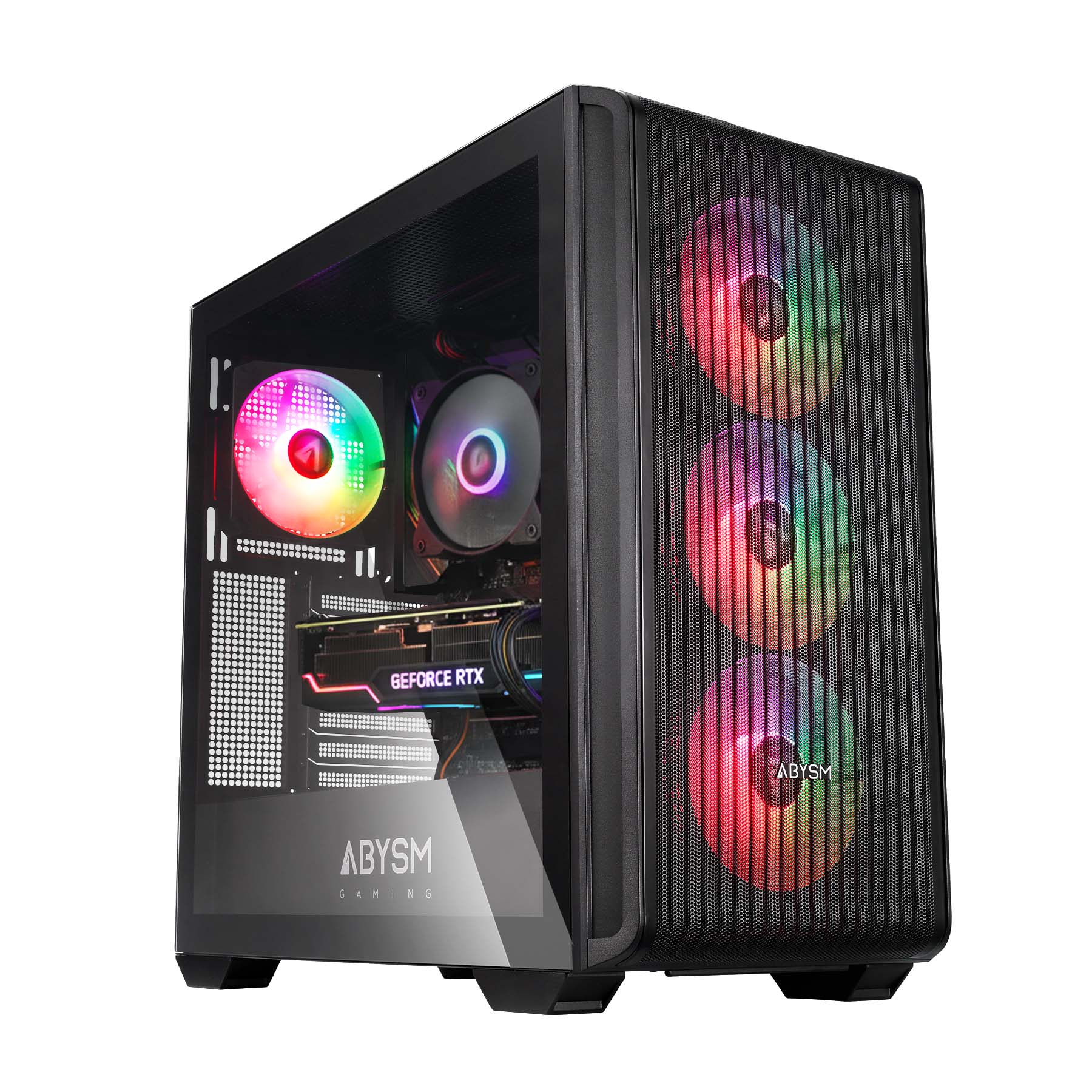 ATX-DANUBE-KAMP-BX300-Black-AB123012-0 La revolucionaria Caja ATX KAMP BX 300 redefine la experiencia de construcción de PC con sus innovadoras características. Esta caja ofrece un diseño elegante y moderno que combina sobriedad con un toque de color gracias a los cuatro ventiladores ARGB que, al girar, añaden un dinamismo único.