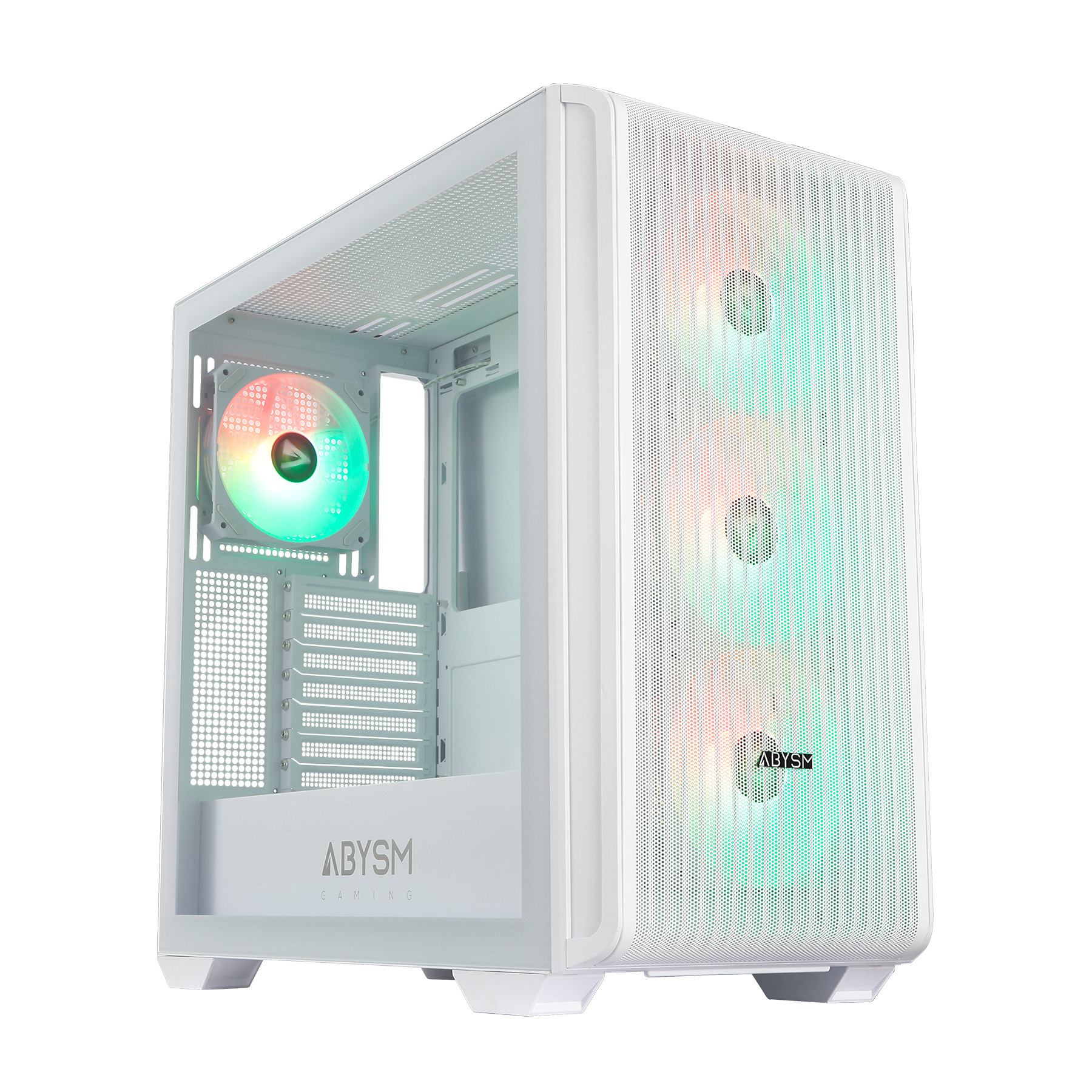 La revolucionaria Caja ATX KAMP BX 300 redefine la experiencia de construcción de PC con sus innovadoras características. Esta caja ofrece un diseño elegante y moderno que combina sobriedad con un toque de color gracias a los cuatro ventiladores ARGB que, al girar, añaden un dinamismo único.