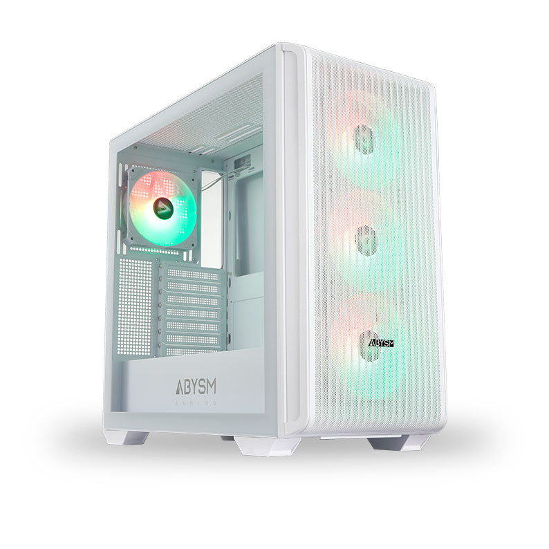 The revolutionary ATX Case KAMP BX 300 redefines the PC building experience with its innovative features. This case offers a sleek and modern design that combines sophistication with a touch of color, thanks to the four ARGB fans that, when spinning, add a unique dynamism.