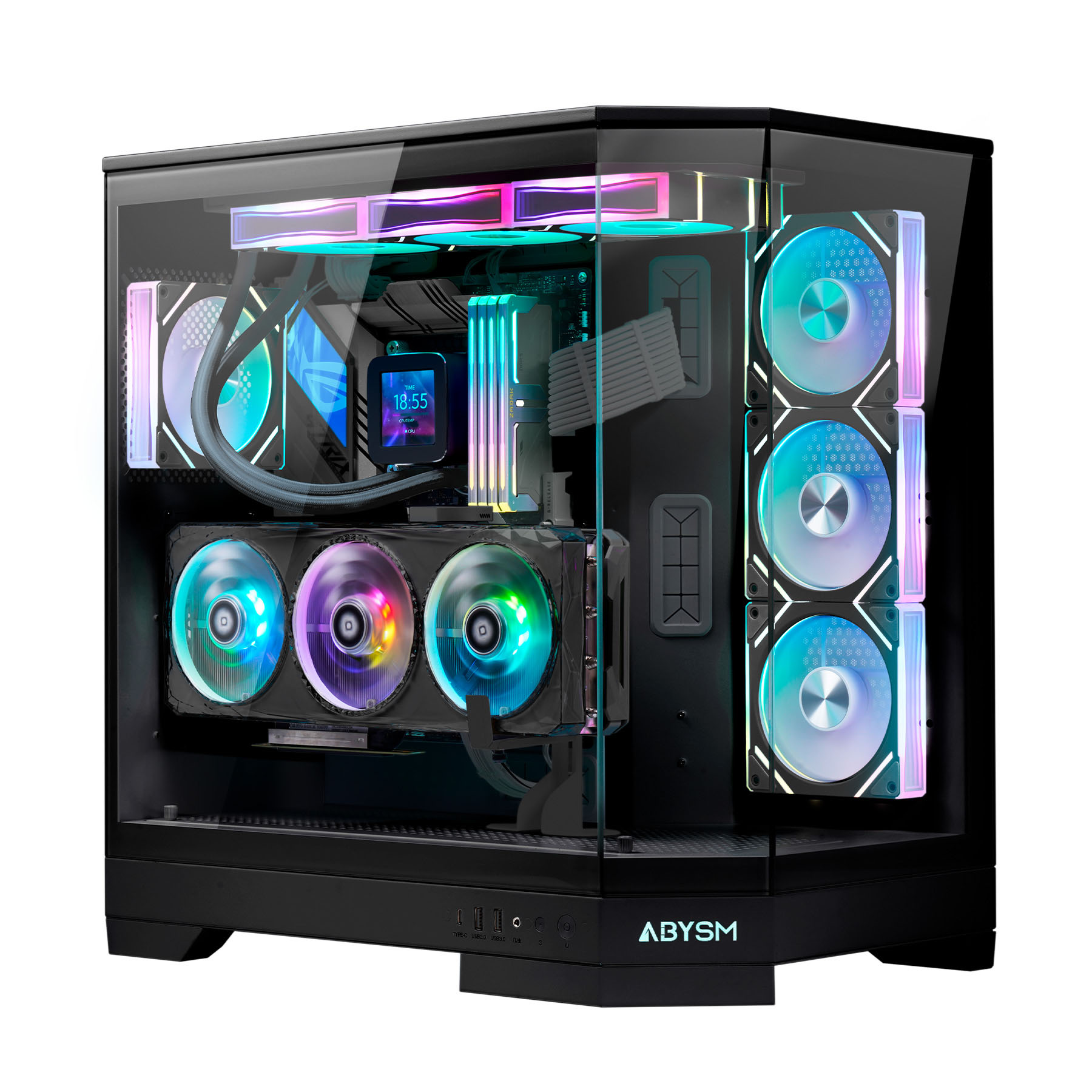 La DANUBE SAVA H600 es una caja gaming de alta calidad que destaca por su amplio espacio interno, perfecto para albergar componentes de alto rendimiento.