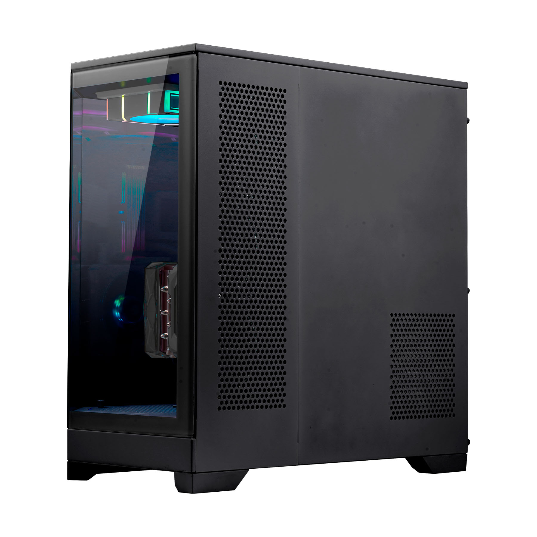 La DANUBE SAVA H600 es una caja gaming de alta calidad que destaca por su amplio espacio interno, perfecto para albergar componentes de alto rendimiento.