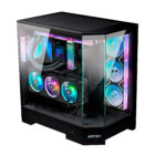La DANUBE SAVA H600 es una caja gaming de alta calidad que destaca por su amplio espacio interno, perfecto para albergar componentes de alto rendimiento.