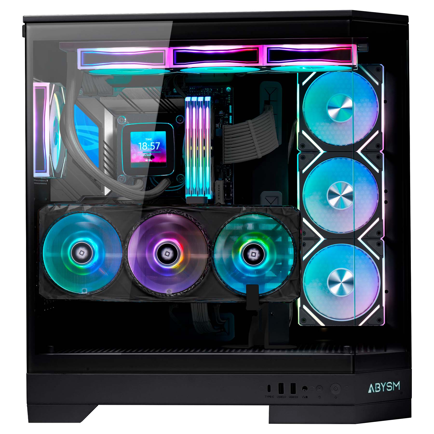 La DANUBE SAVA H600 es una caja gaming de alta calidad que destaca por su amplio espacio interno, perfecto para albergar componentes de alto rendimiento.