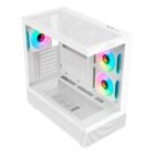 La DANUBE SAVA H400 Prime es una caja gaming de alta calidad que destaca por su amplio espacio interno, perfecto para albergar componentes de alto rendimiento. Con capacidad para tarjetas gráficas de hasta 410 mm de longitud y una altura máxima de refrigeración de la CPU de 180 mm, esta caja te brinda la libertad de elegir los componentes más potentes del mercado.
