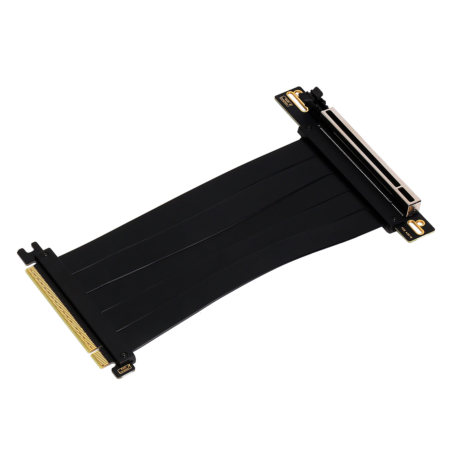 Cable-extensión-Riser-PCIe-4-x16-flexible-AB461701-d Cable de extensión Riser PCIe 4.0 x16 flexible Negro
