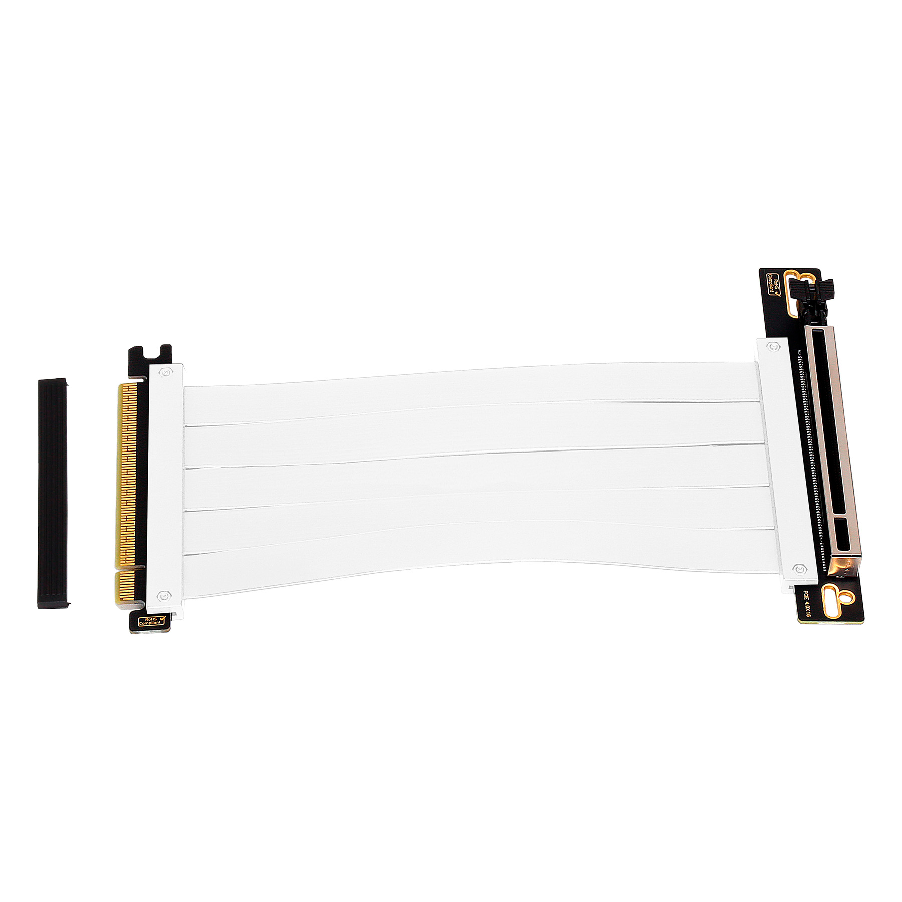 Cable de extensión Riser PCIe 4.0 x16 flexible Blanco
