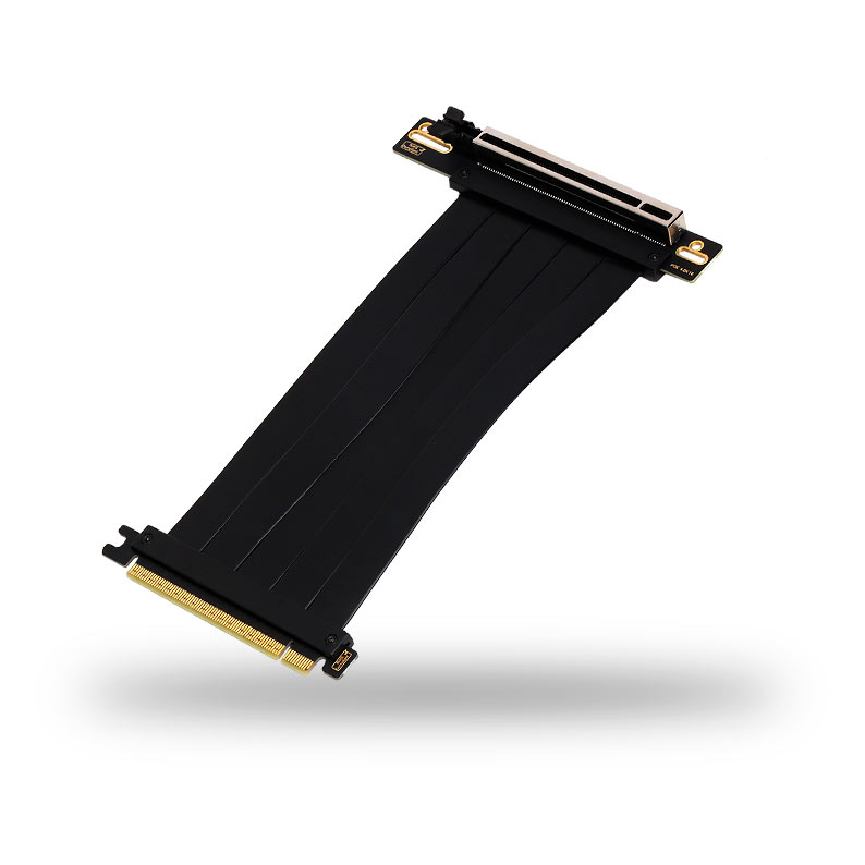 Flexible PCIe 4.0 x16 Riser Extension Cable – Black AB461701