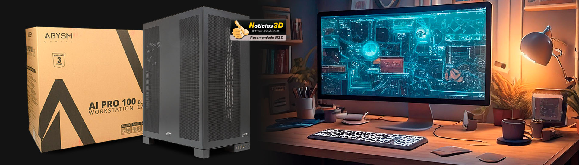 Caja E-ATX AI PRO 100 Workstation